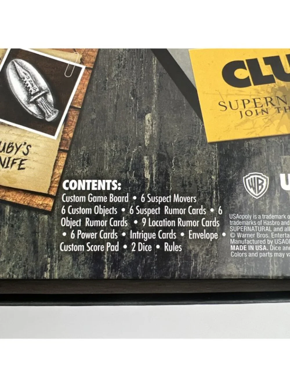 Clue Supernatural Join the Hunt Board Game Sam & Dean Rare 2014 100% Complete